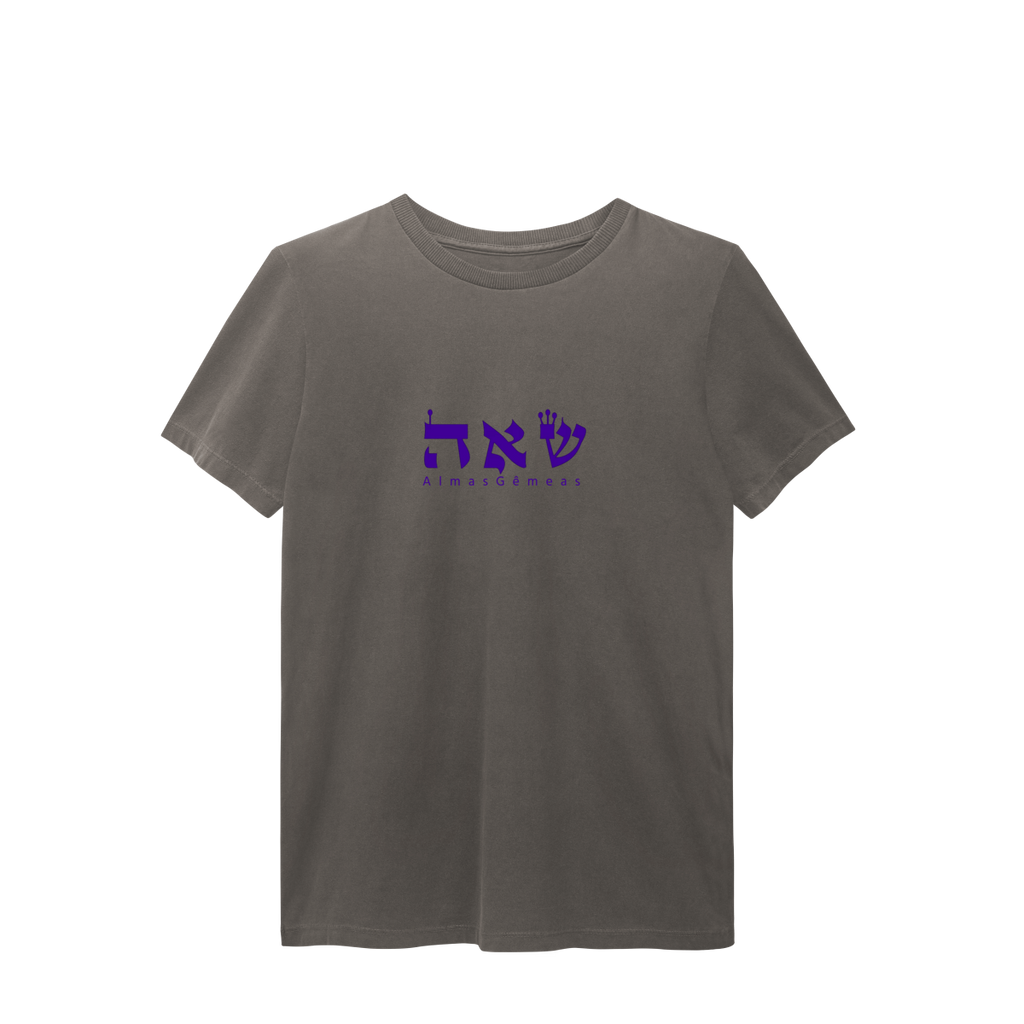 T-Shirt Estonada Cinza Almas Gêmeas